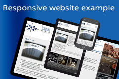 Responsive website example